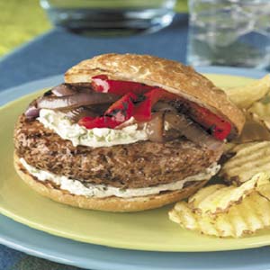 Garlic-Herb Cheeseburger