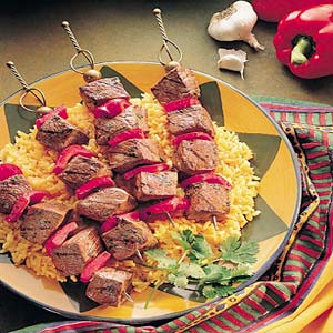 Spicy Portuguese Beef Steak Kabobs